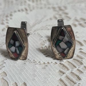 Antique Israeli Silver Cuff Links